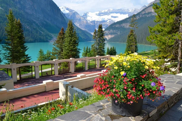 LAKE LOUISE , CANADA 免版税图库照片