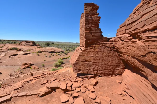 Wukoki u Wupatki Památník národního parku v Arizoně, Usa — Stock fotografie