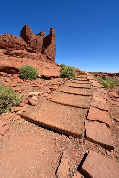 Wukoki no Parque Nacional do Monumento Wupatki no Arizona, EUA — Fotografia de Stock