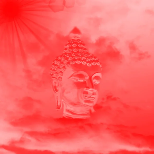 Золотая буддийская иллюстрация — стоковое фото