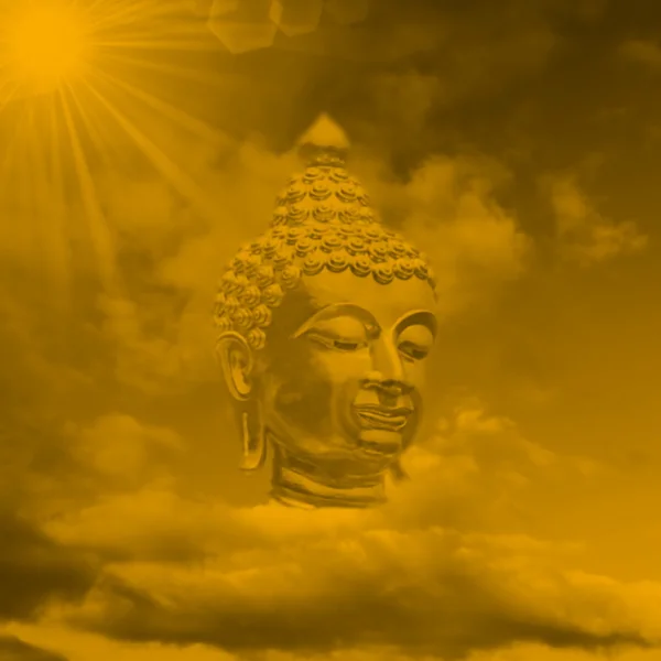 Золотая буддийская иллюстрация — стоковое фото