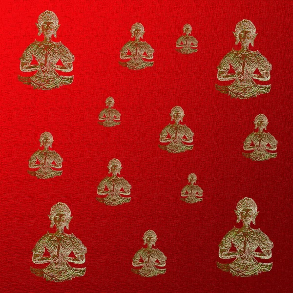 Buddha arany mintás — Stock Fotó