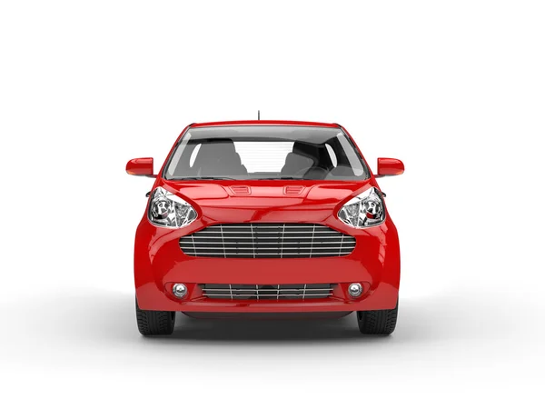 Petite voiture compacte rouge - Vue rapprochée avant — Photo