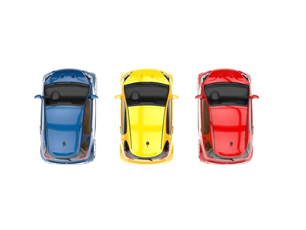 Mașini mici - Culori primare — Fotografie, imagine de stoc