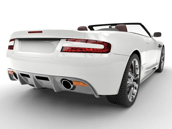 Biały samochód sportowy - taillight zbliżenie — Zdjęcie stockowe