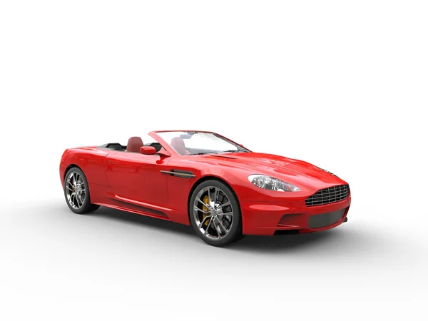 Red convertible sports car - studio shot — Stock Photo, Image