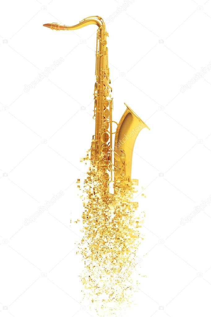 Saxophone - particle disintegration