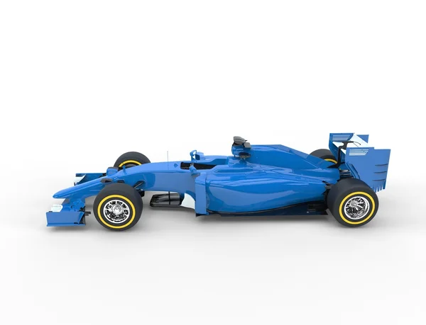 Blauwe Formula One auto — Stockfoto