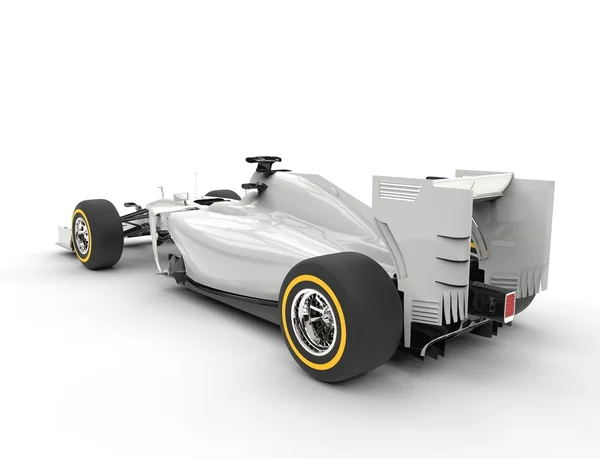 Witte Formule 1 auto — Stockfoto