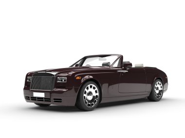 Kahverengi lüks araba - studio vurdu