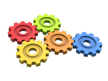 Renkli vites - düşük açılı görünüş