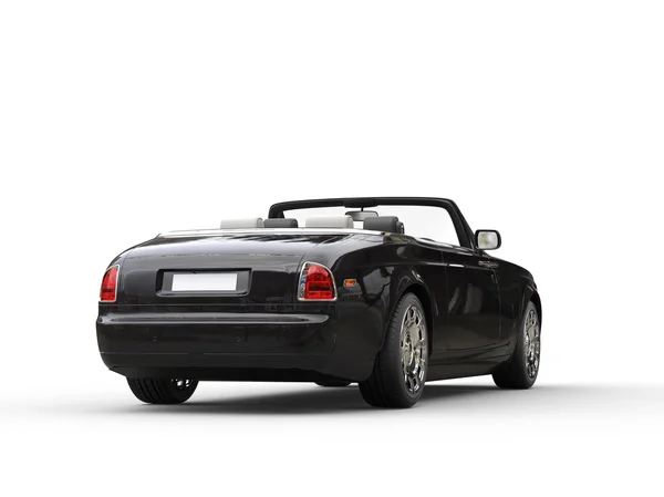 Schwarzes Luxusfahrzeug - Nahaufnahme von der Rückseite — Stockfoto
