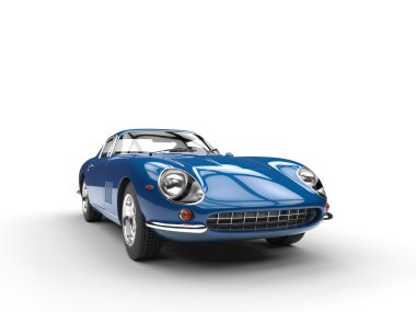 Mavi eski model spor araba - Önden Görünüm