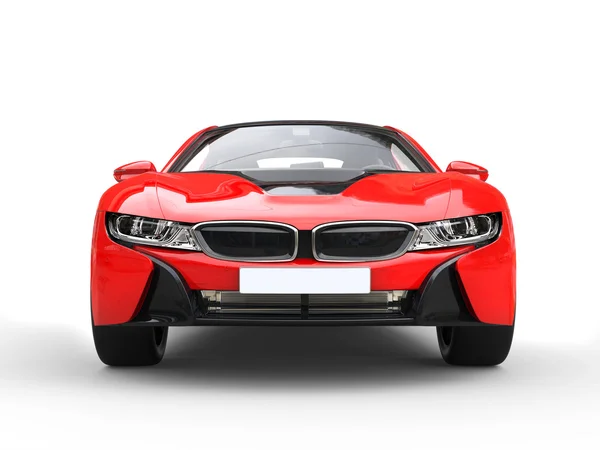 Futuristic red sports car — Stock Photo, Image