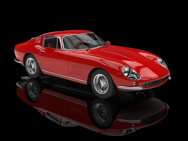 Röd klassisk sportbil — Stockfoto