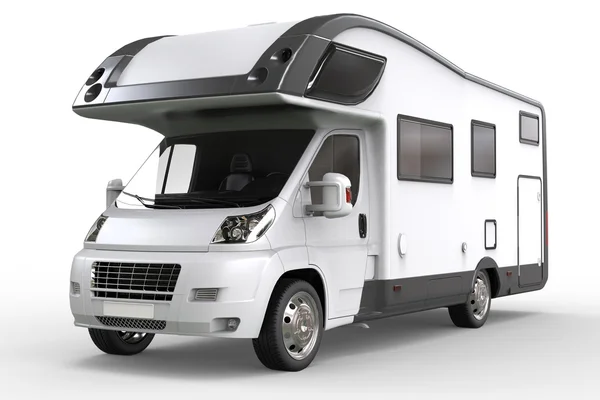 White camper vehicle - studio lighting close seup shot — стоковое фото