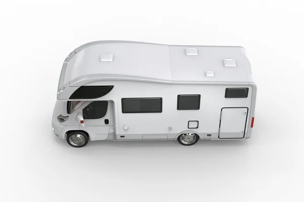 Beyaz karavan Oto - üst yan görünüm — Stok fotoğraf