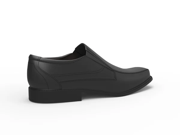 Mocasines de cuero negro - plano de estudio —  Fotos de Stock