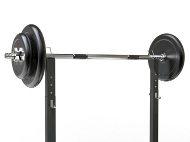 Halter ağırlık bir stand portre görünümünde