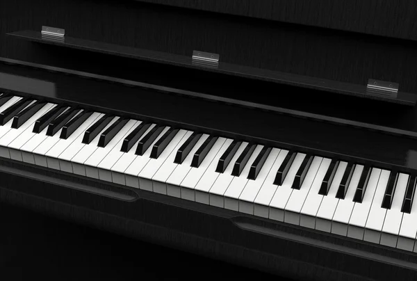 Piano keys closeup shot — Stock Photo, Image