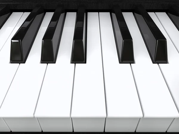 Gros plan des touches de piano — Photo