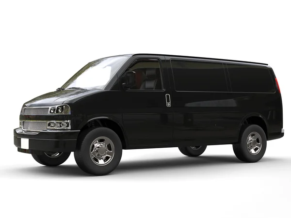 Black van - side view — Stock Photo, Image