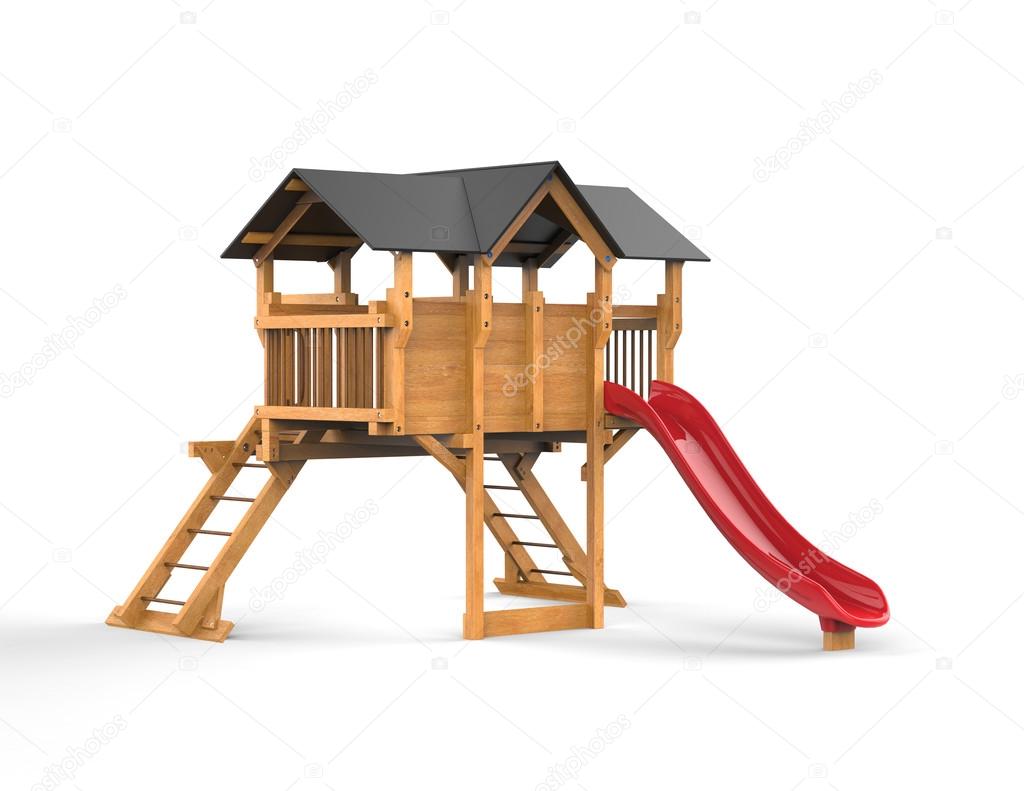 kids wooden playhouse