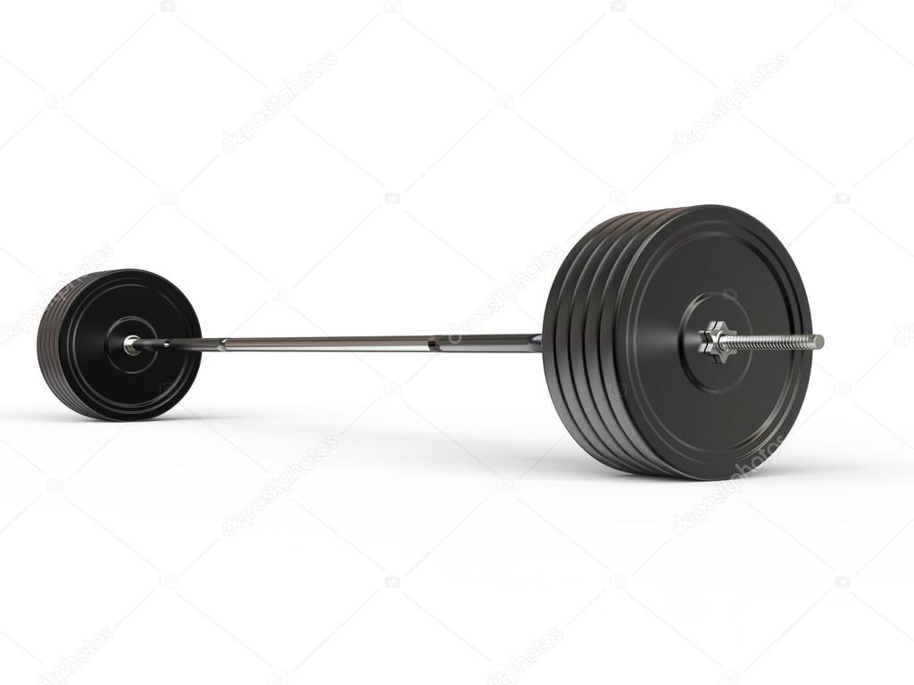 Olympic Barbell Weight isolated on white background — Stock Photo