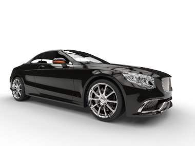 Modern siyah cabriolet araba