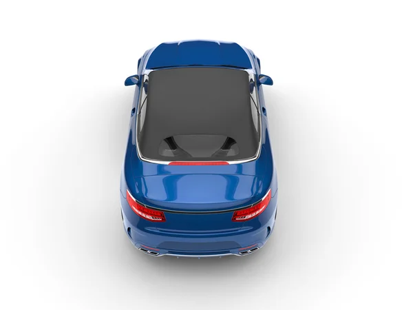 Blue business car - top view — Stock Photo, Image