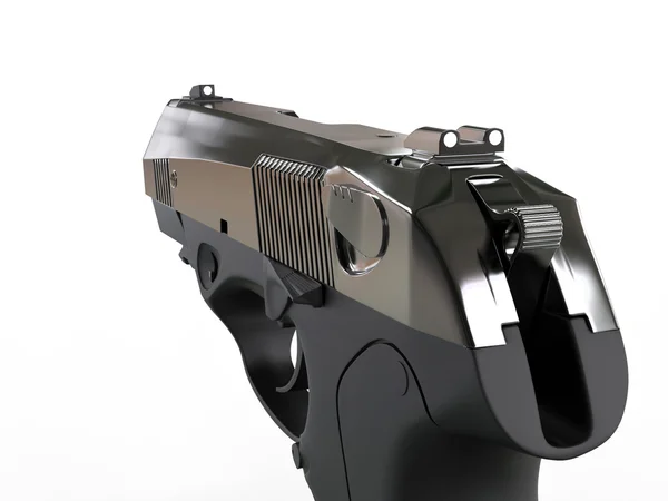 Semi - automatisk pistol - Fps högra hand Visa — Stockfoto