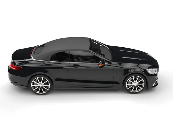 현대 검은 비즈니스 자동차-사이드 상단 보기 — 스톡 사진