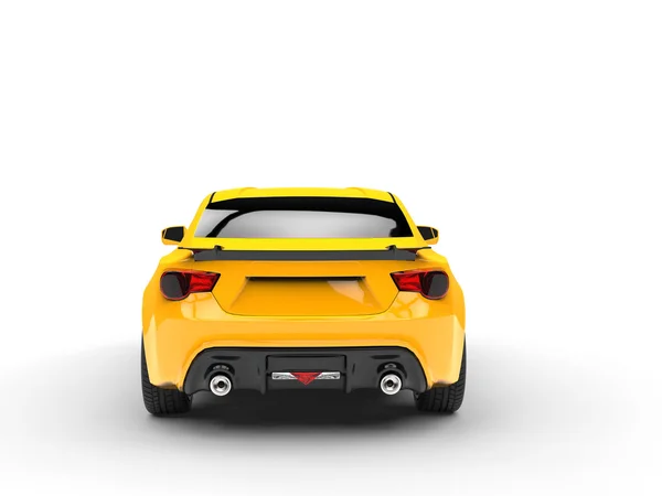 Genel sarı spor araba - arkadan görünüm — Stok fotoğraf