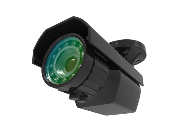 Generic surveillance camera - low angle shot — Stock Photo, Image