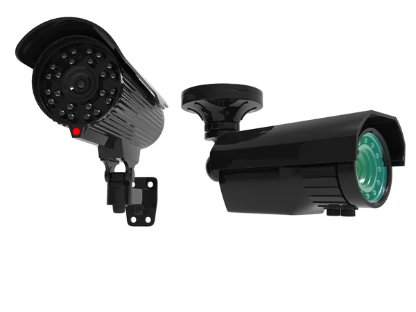 Duas câmeras de vigilância genéricas — Fotografia de Stock
