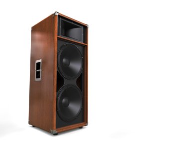 Modern zarif hifi hoparlör - ahşap kaplama