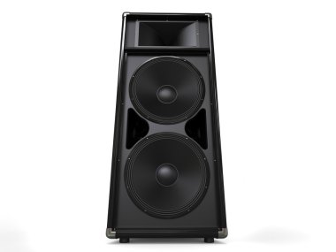 Modern zarif hifi hoparlör - düşük açısı shot