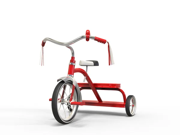 Triciclo rojo - plano de estudio — Foto de Stock