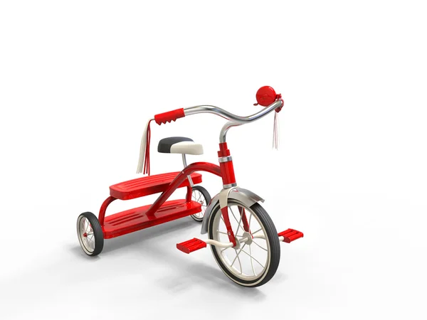 Red tricycle - studio lighting shot — Stock Photo, Image