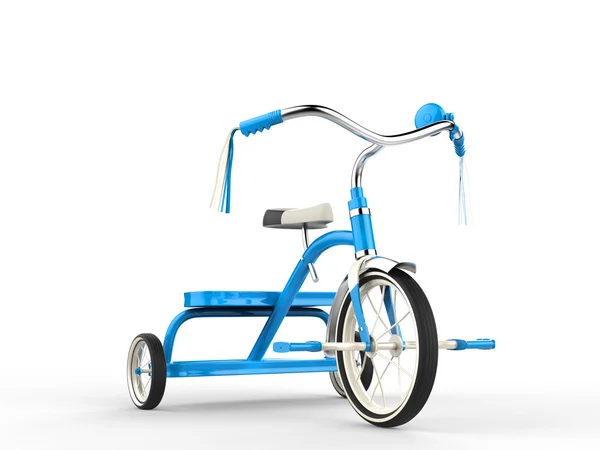 Triciclo azul - plano de estudio —  Fotos de Stock