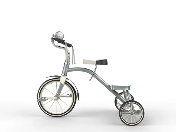 Tricycle argent - vue latérale — Photo