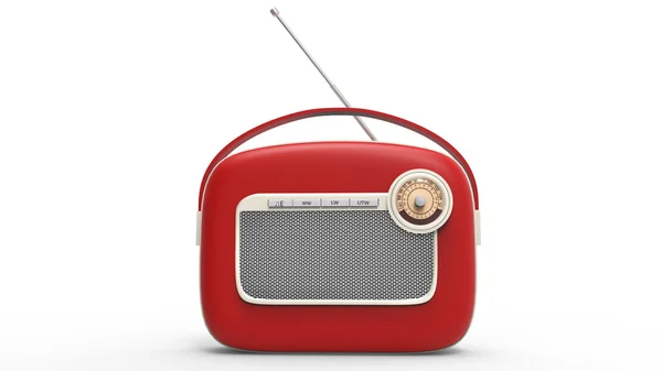 Serin vintage radyo - Önden Görünüm — Stok fotoğraf