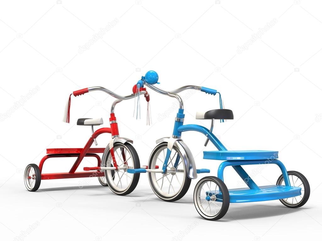 red tricycles
