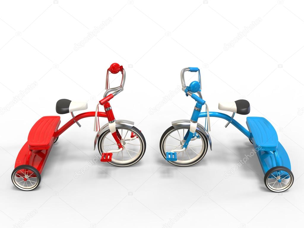 red tricycles