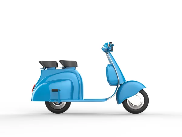 Scooter azul - vista lateral —  Fotos de Stock