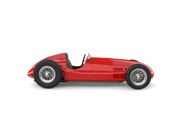 Beautiful Vintage Red Racing Sports Car Side View — Stock Photo, Image