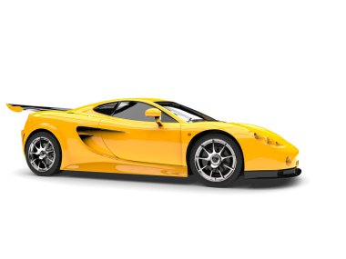 Güzel sarı, modern spor süper araba.