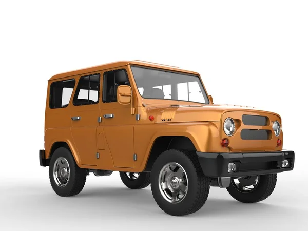 Metallic Oranžová Silný Road Car — Stock fotografie