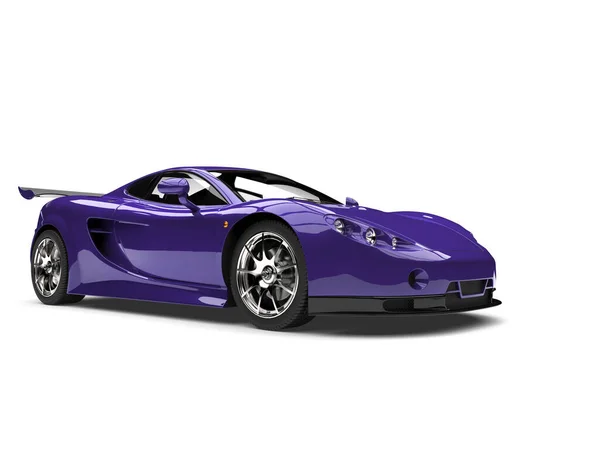 Real Roxo Moderno Rápido Super Carro — Fotografia de Stock