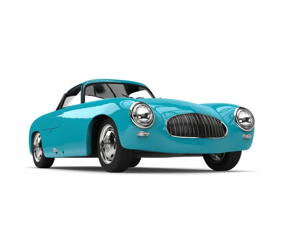 Aquamarine Blue Vintage Sports Car Beauty Shot — 图库照片